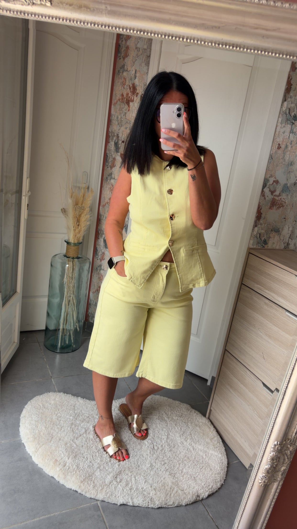 Ensemble jean jaune