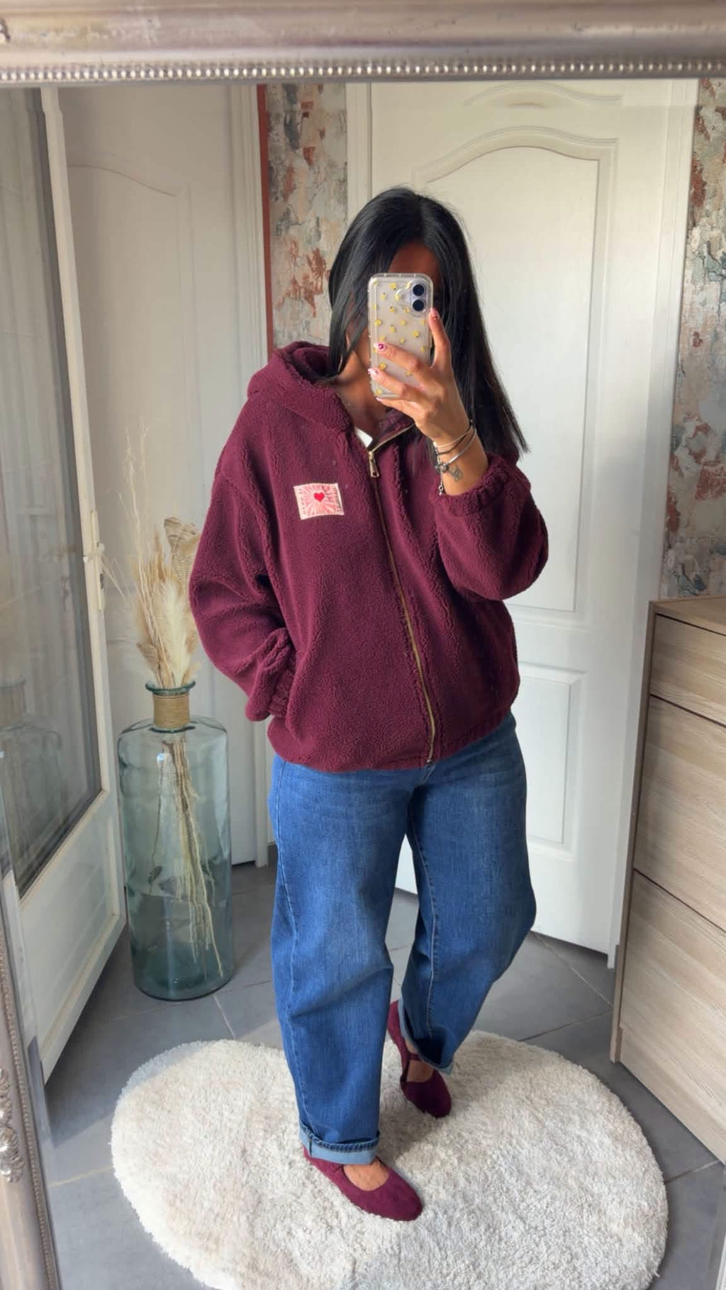 Veste polaire capuche