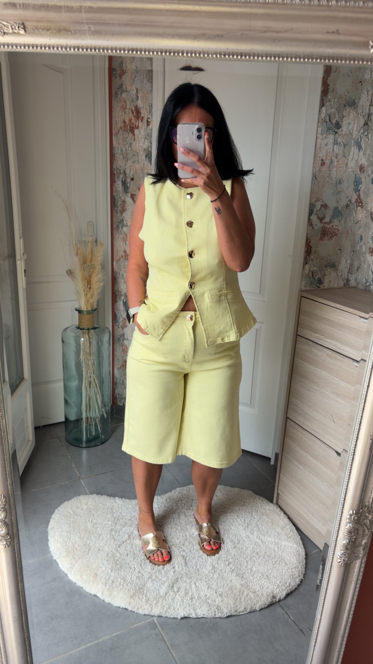 Ensemble jean jaune