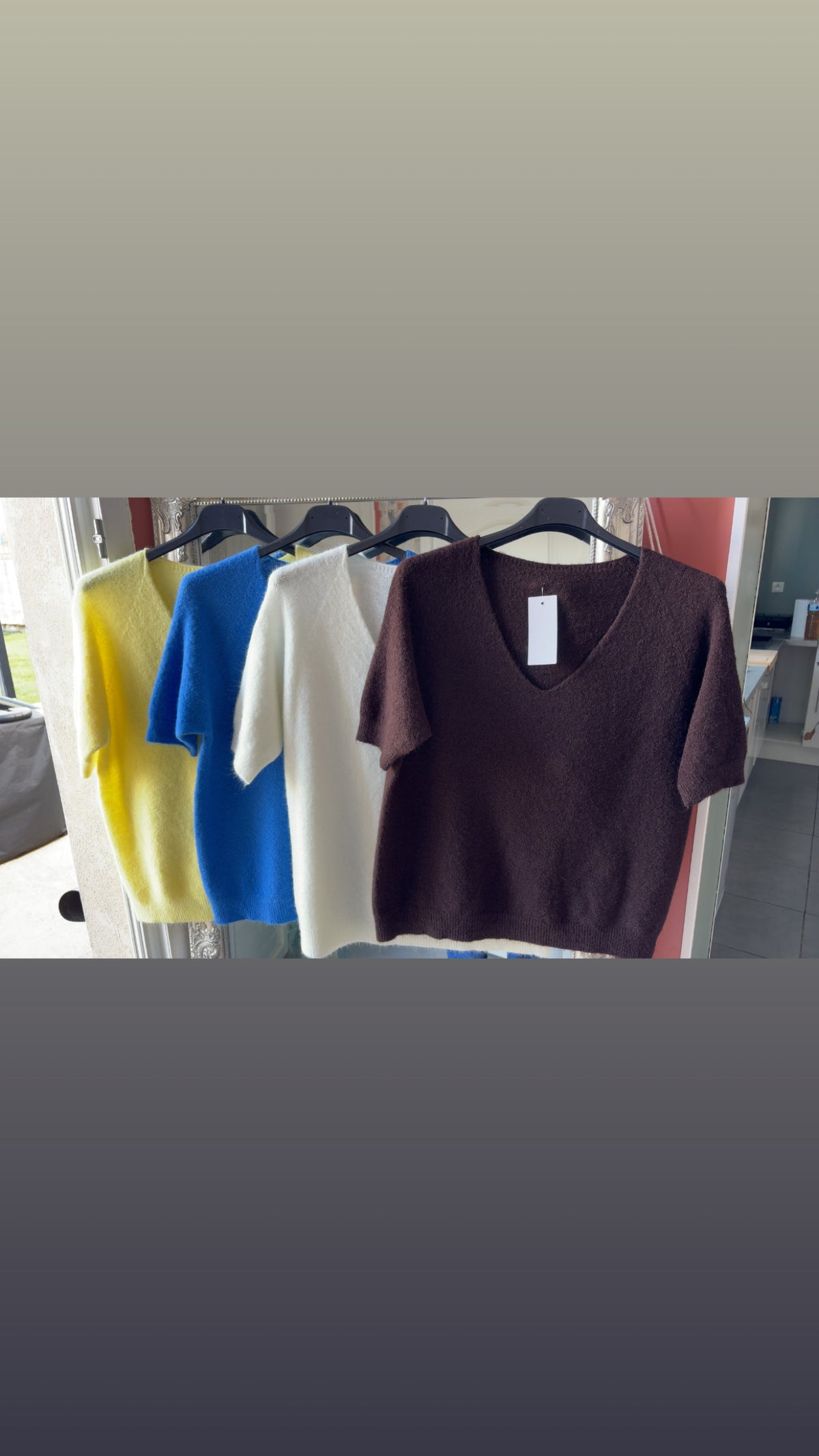 Pull manche courte