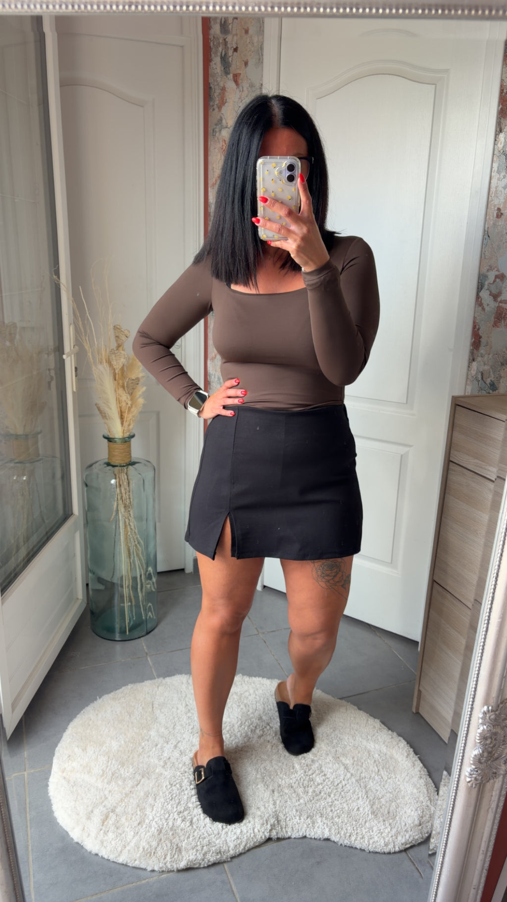 Jupe short noir