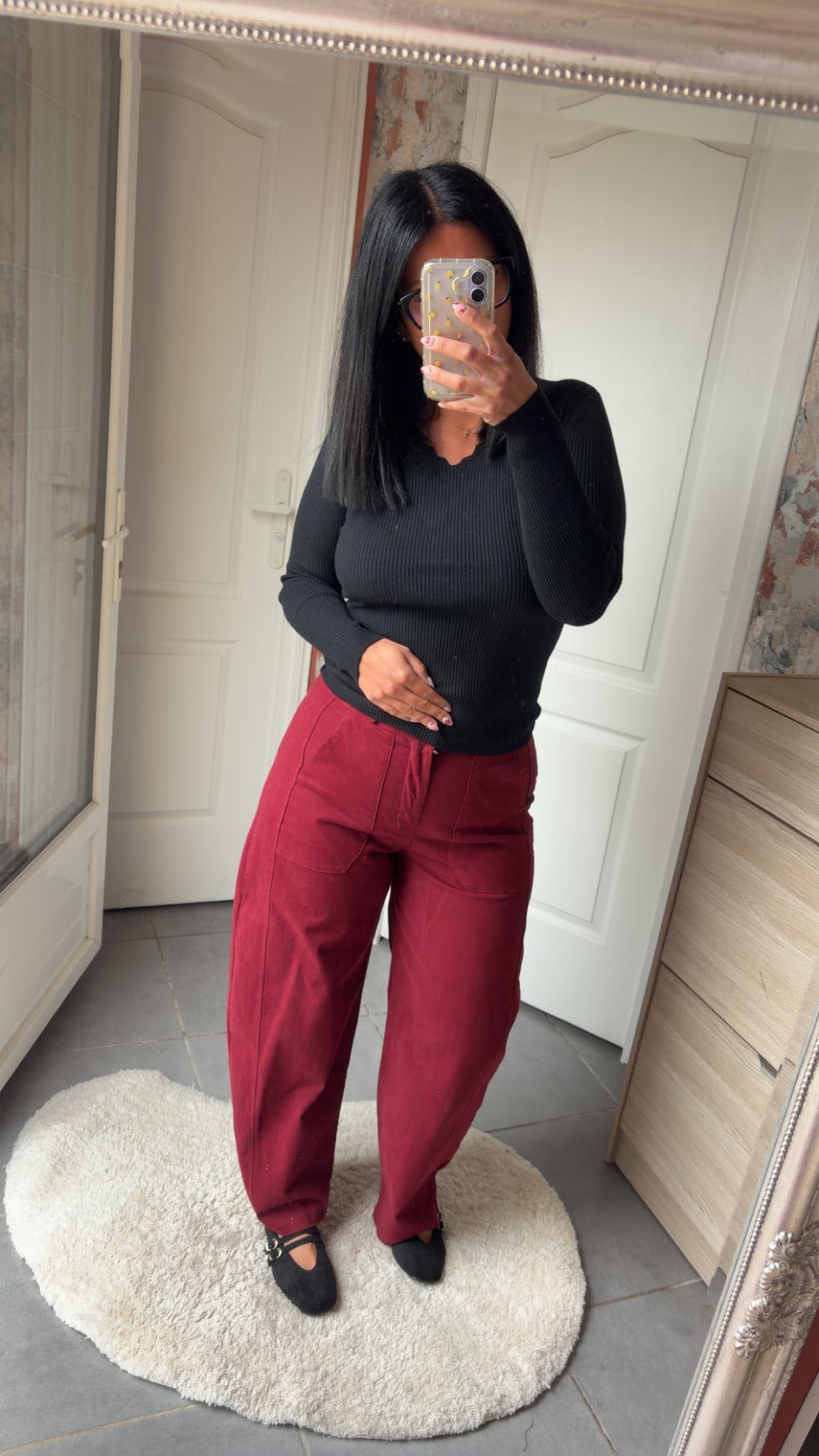 Pantalon ballon Bordeau