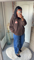 Veste polaire capuche