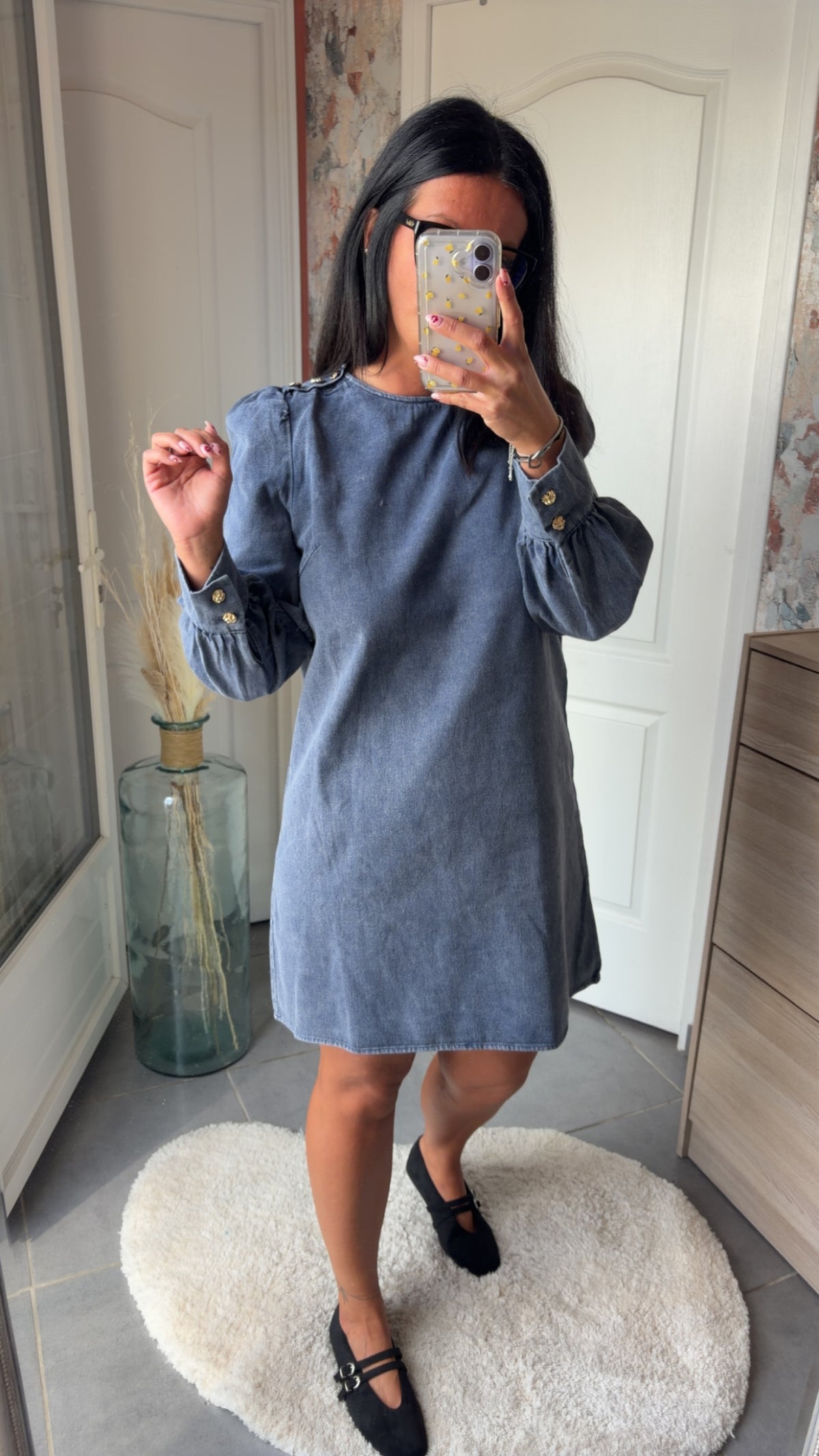 Robe jean marine