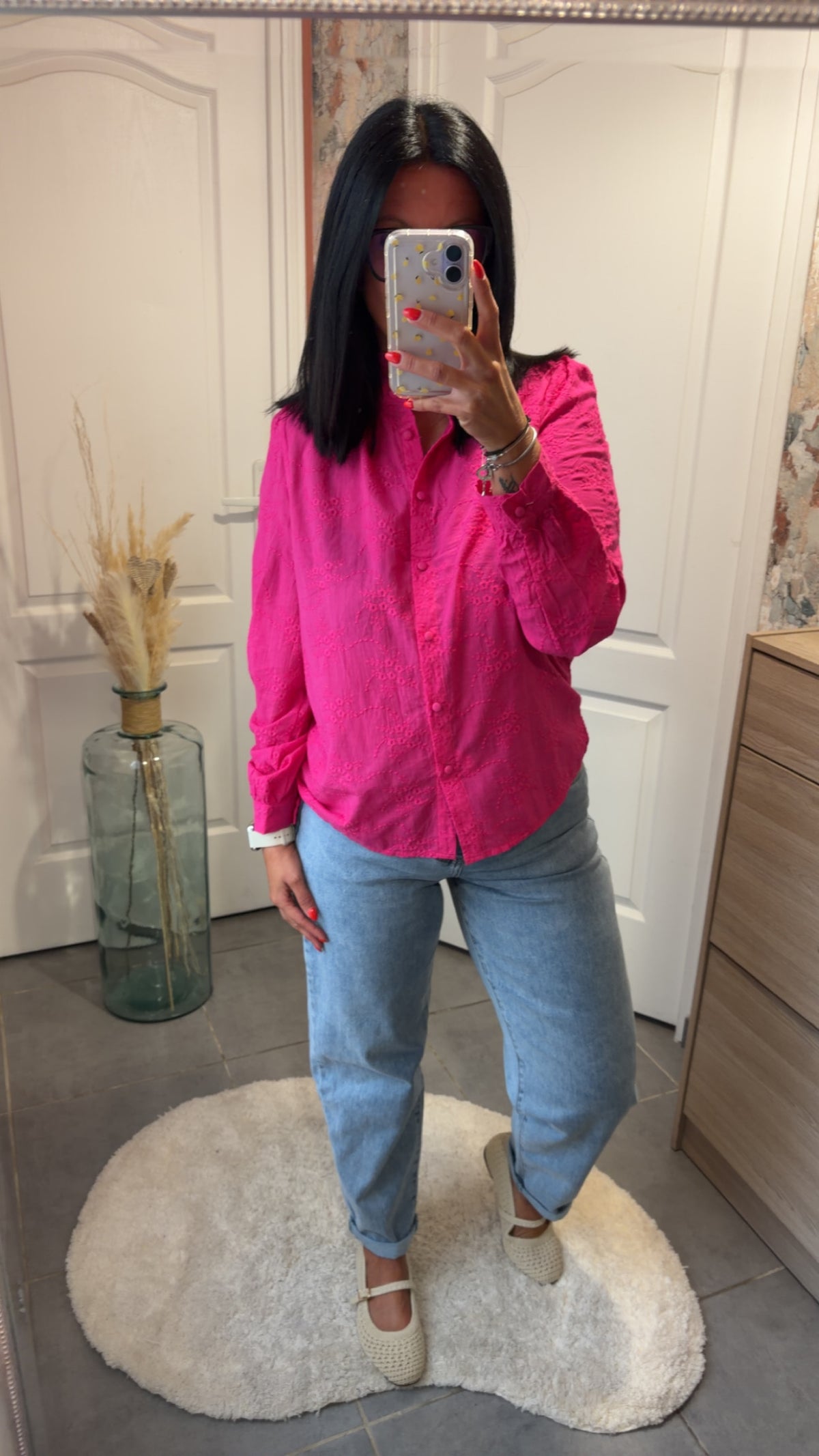 Chemisier Fushia