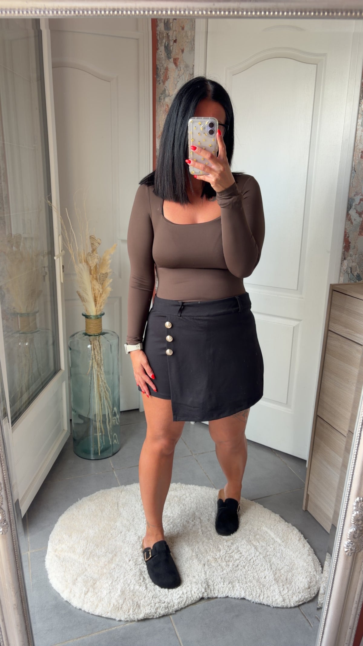 Jupe short noir