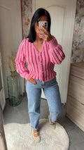 Gilet épais Fushia rouge