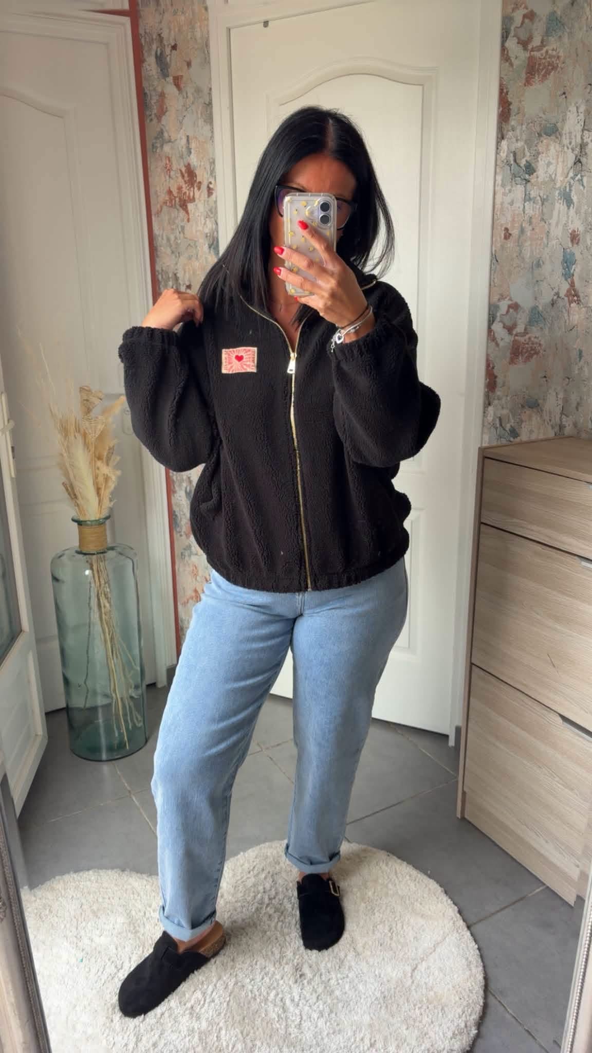 Veste polaire noir
