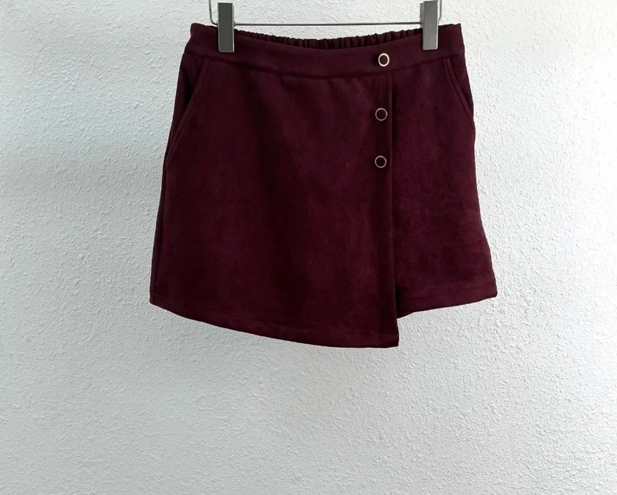 Jupe short Bordeau