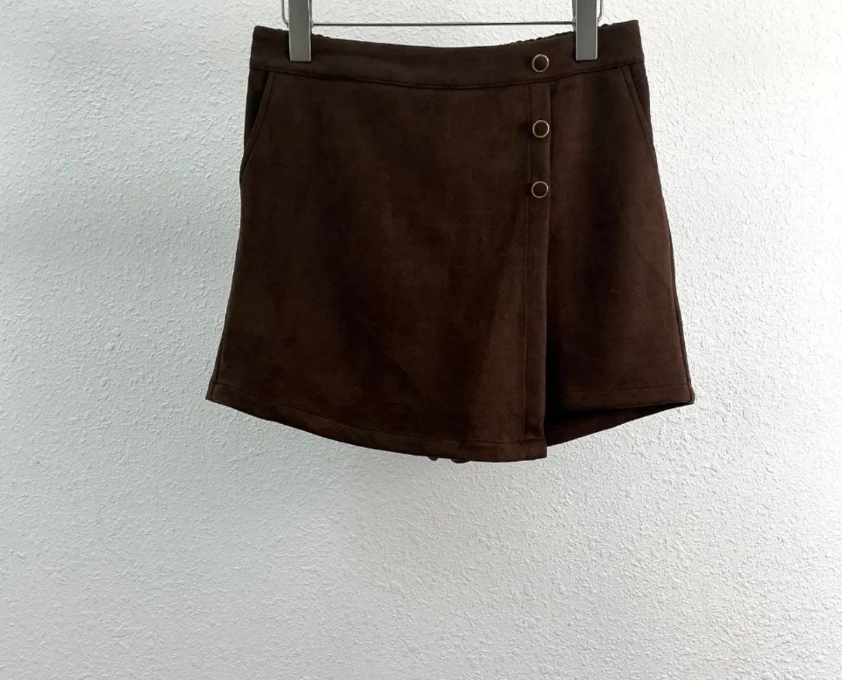 Jupe short choco