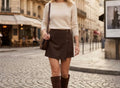 Jupe short choco