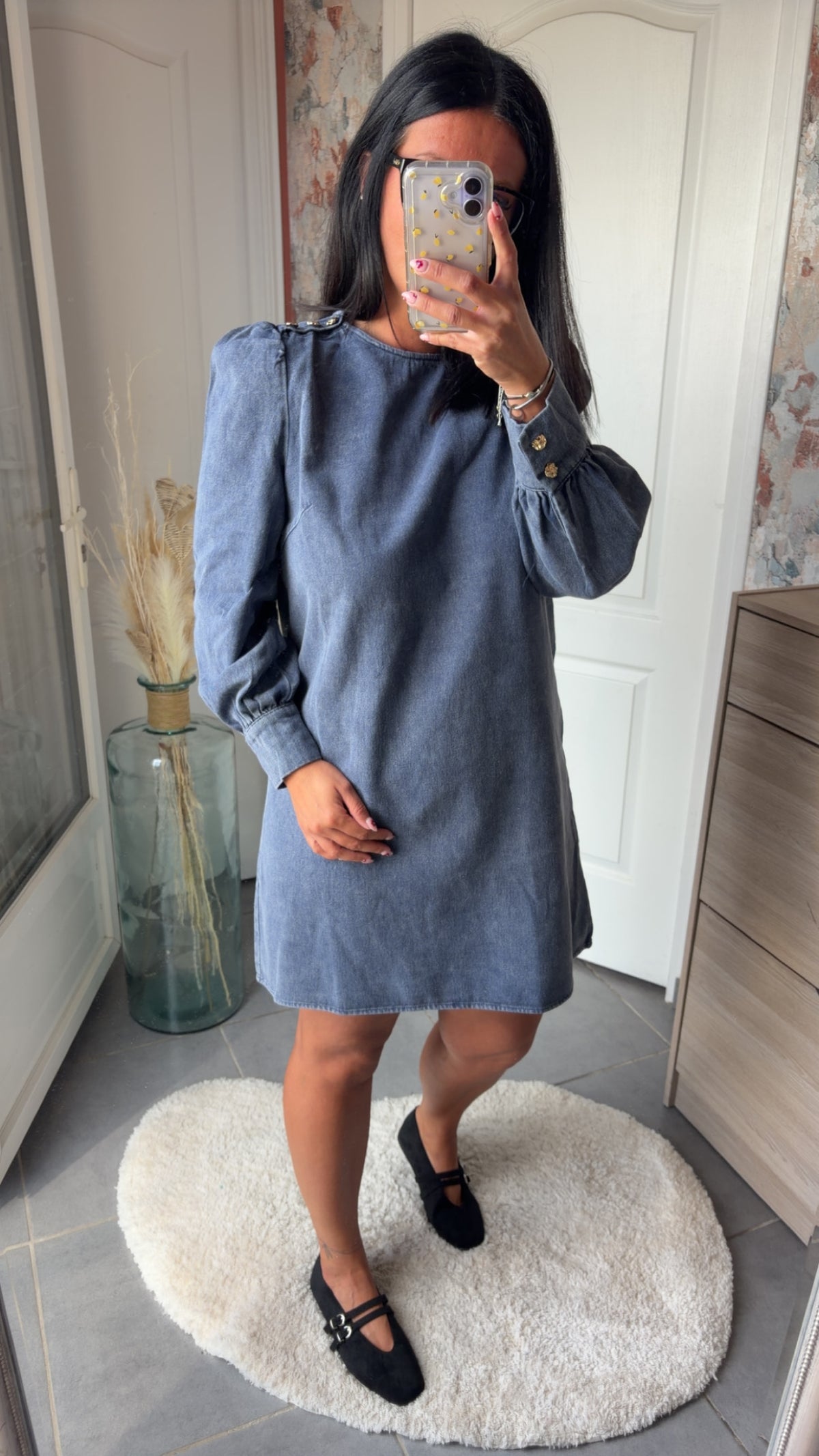 Robe jean marine