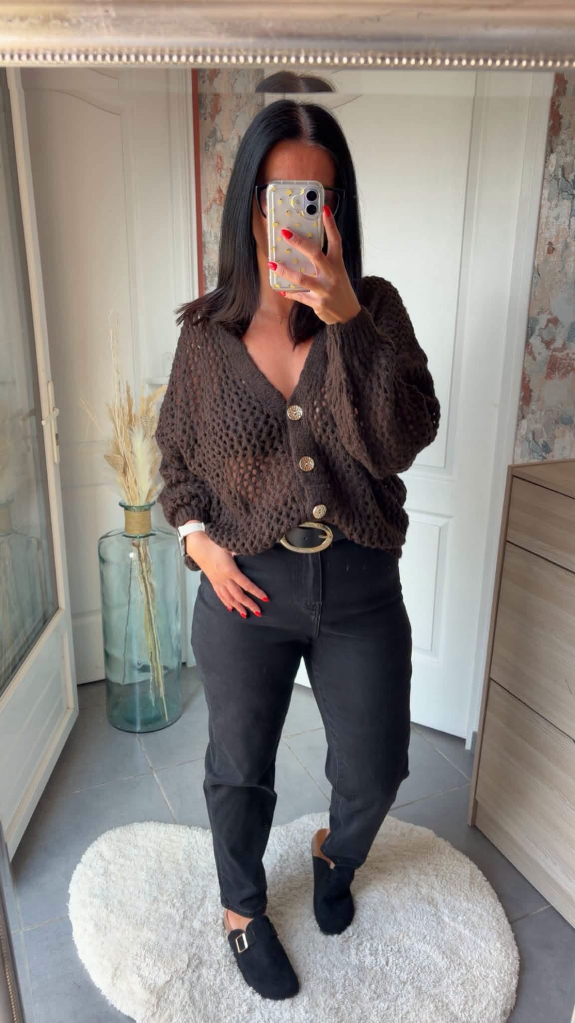Gilet trou choco
