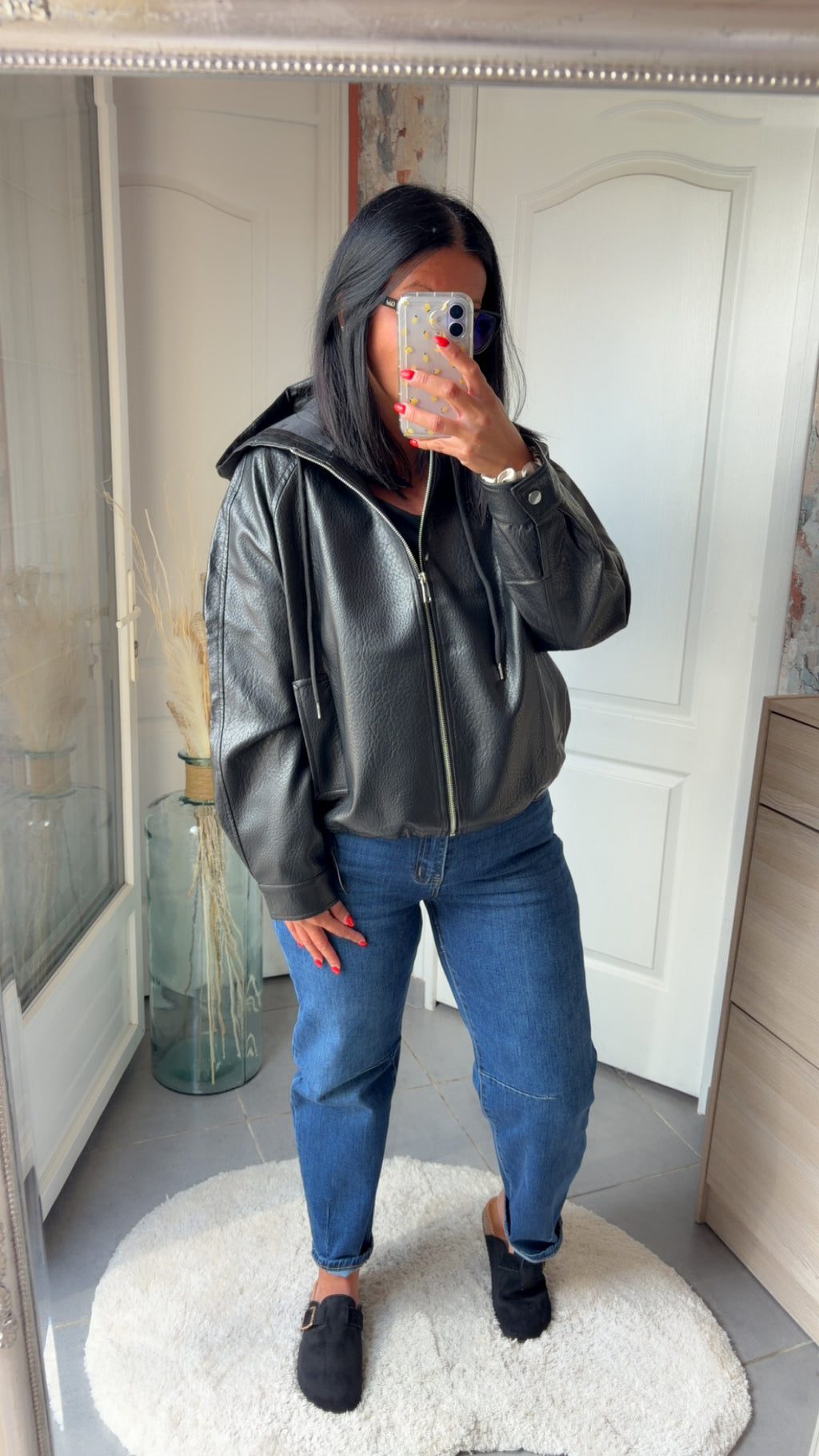 Veste simili capuche