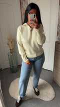 Pull strass écru
